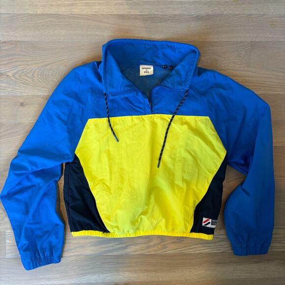 Superdry Quarter Zip Nylon Pullover Jacket - Picture 2 of 9